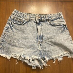 H&M cutoff denim shirts